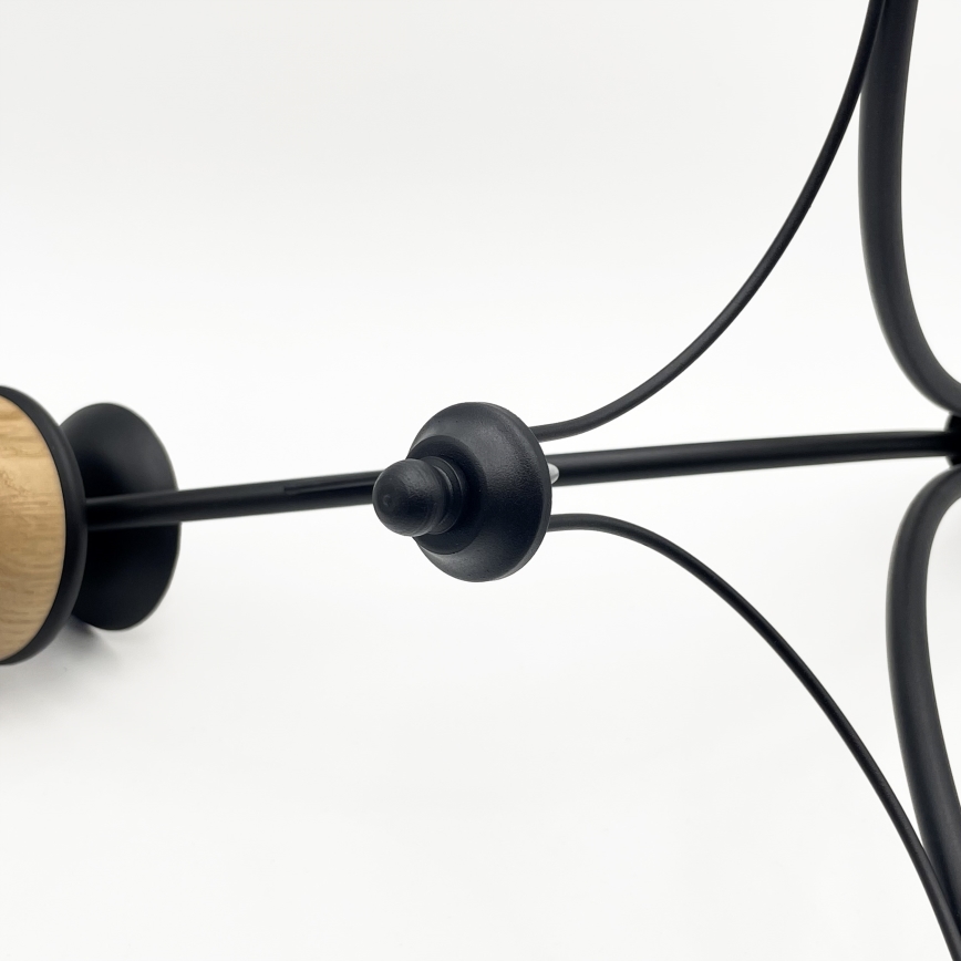 Brilagi - Hanglamp aan een ketting COTTAGE 3xG9/40W/230V beuken/wit