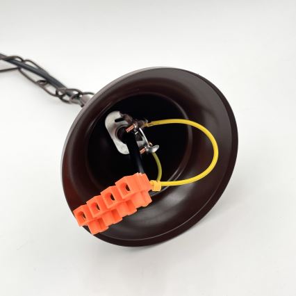 Brilagi - Hanglamp aan een ketting COTTAGE 3xG9/40W/230V bruin/wit