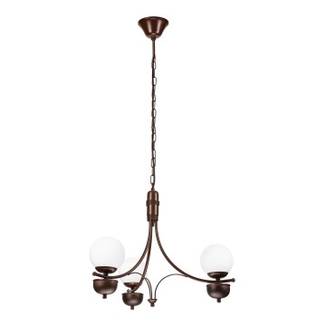 Brilagi - Hanglamp aan een ketting COTTAGE 3xG9/40W/230V eiken/wit