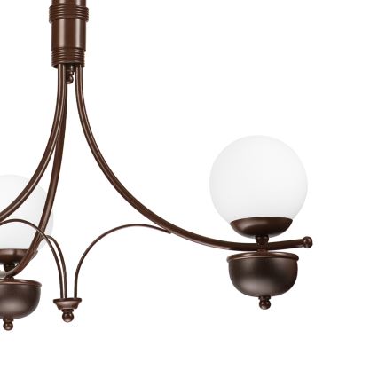 Brilagi - Hanglamp aan een ketting COTTAGE 3xG9/40W/230V eiken/wit