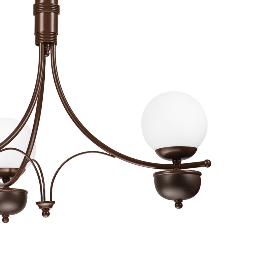 Brilagi - Hanglamp aan een ketting COTTAGE 3xG9/40W/230V eiken/wit