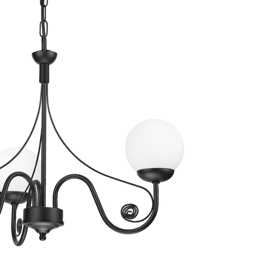 Brilagi - Hanglamp aan een ketting COTTAGE 3xG9/40W/230V zwart/wit