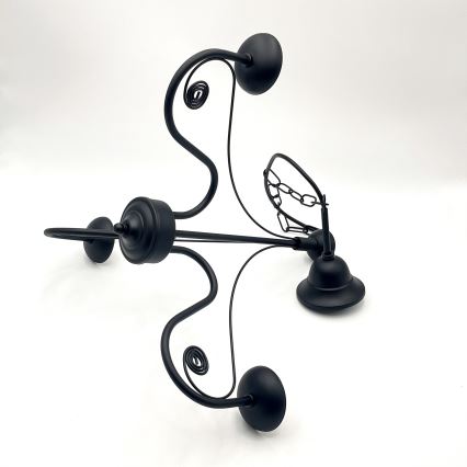 Brilagi - Hanglamp aan een ketting COTTAGE 3xG9/40W/230V zwart/wit