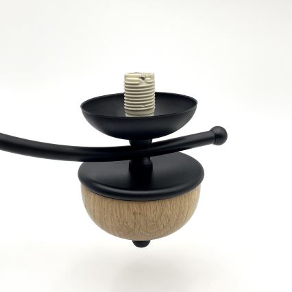 Brilagi - Hanglamp aan een ketting COTTAGE 5xG9/40W/230V beuken/wit