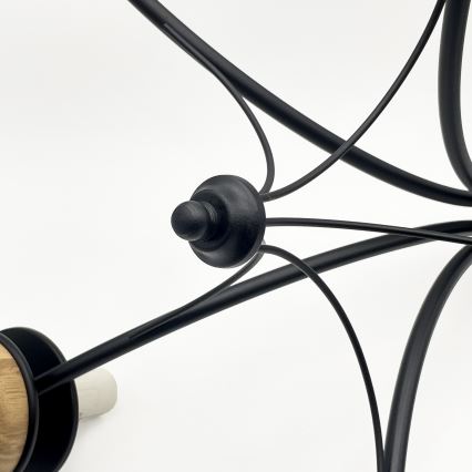 Brilagi - Hanglamp aan een ketting COTTAGE 5xG9/40W/230V beuken/wit