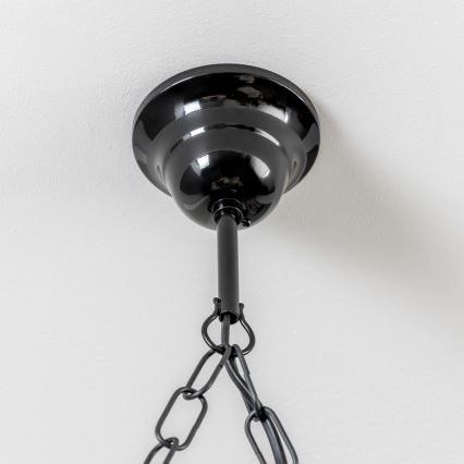 Brilagi - Hanglamp aan een ketting QUEEN 4xE14/40W/230V beuken