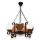 Brilagi - Hanglamp aan een ketting QUEEN 4xE14/40W/230V beuken/walnoot