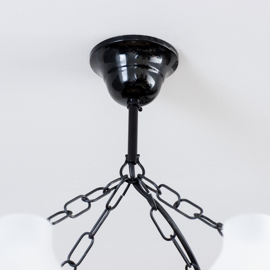 Brilagi - Hanglamp aan een ketting QUEEN 8xE14/40W/230V beuken/walnoot