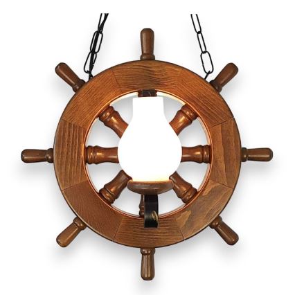 Brilagi - Hanglamp aan een ketting TIMONA 2xE14/40W/230V beuken/walnoot