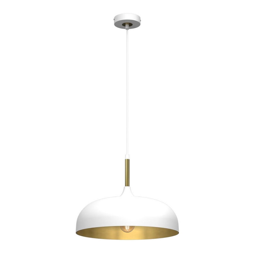 Brilagi - Hanglamp aan een koord ABRAHAM 1xE27/60W/230V diameter 35 cm wit