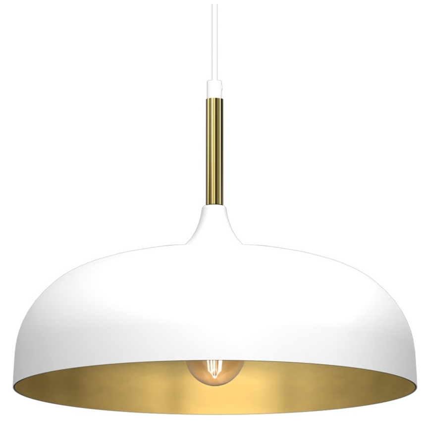 Brilagi - Hanglamp aan een koord ABRAHAM 1xE27/60W/230V diameter 35 cm wit