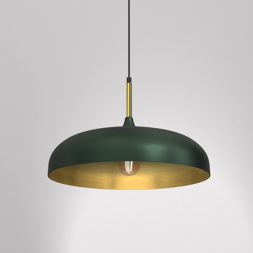 Brilagi - Hanglamp aan een koord ABRAHAM 1xE27/60W/230V diameter 45 cm groen