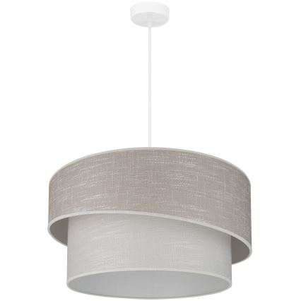 Brilagi - Hanglamp aan een koord DOVER SHINE 1xE27/15W/230V diameter 50 cm grijs/crème