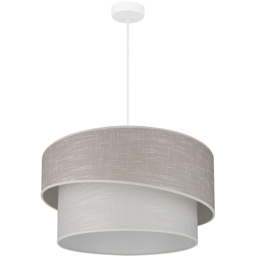 Brilagi - Hanglamp aan een koord DOVER SHINE 1xE27/15W/230V diameter 50 cm grijs/crème