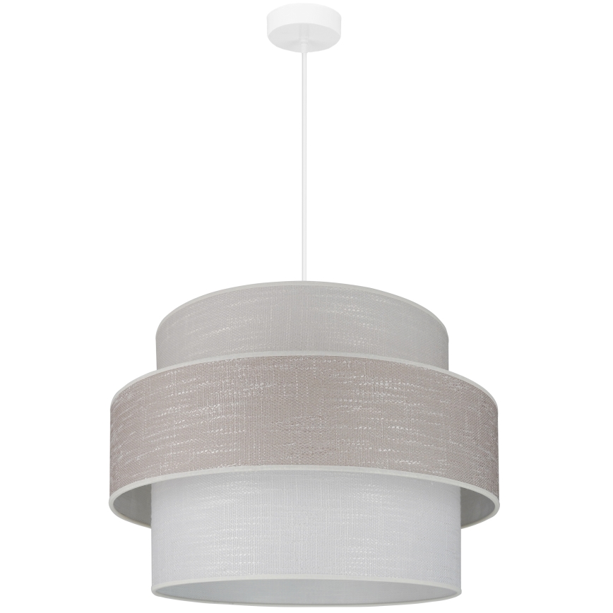 Brilagi - Hanglamp aan een koord DOVER SPACE 1xE27/15W/230V diameter 50 cm grijs/crème