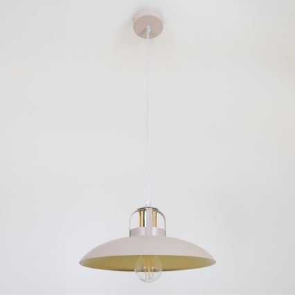 Brilagi - Hanglamp aan een koord FLAMENGO 1xE27/60W/230V beige