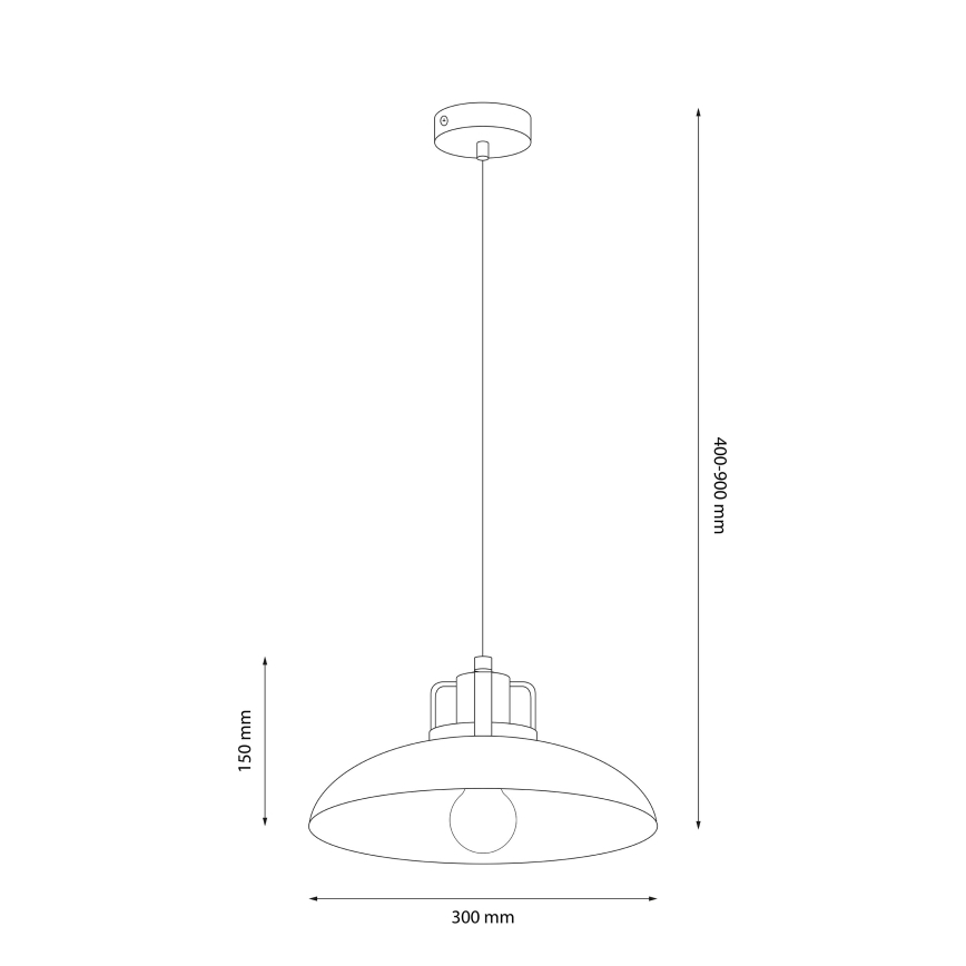 Brilagi - Hanglamp aan een koord FLAMENGO 1xE27/60W/230V beige