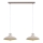 Brilagi - Hanglamp aan een koord FLAMENGO 2xE27/60W/230V beige