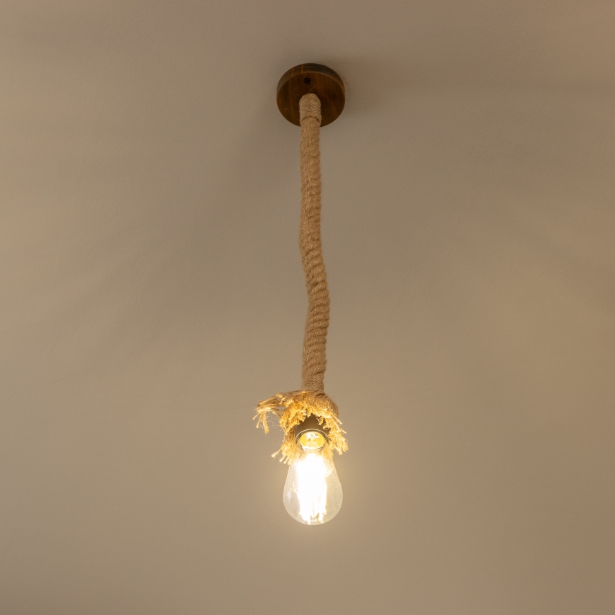 Brilagi - Hanglamp aan een koord KOS 1xE27/60W/230V beuken