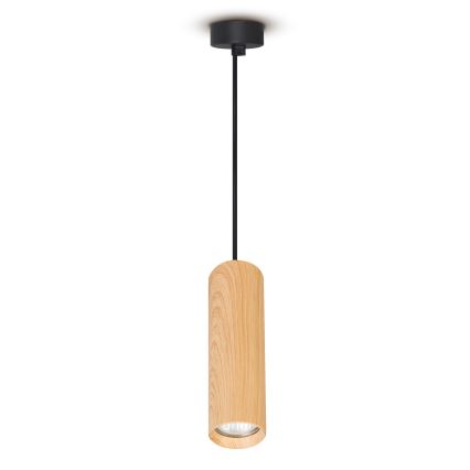 Brilagi - Hanglamp aan een koord SELE 1xGU10/30W/230V zwart/eiken decor