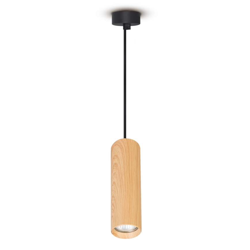 Brilagi - Hanglamp aan een koord SELE 1xGU10/30W/230V zwart/eiken decor