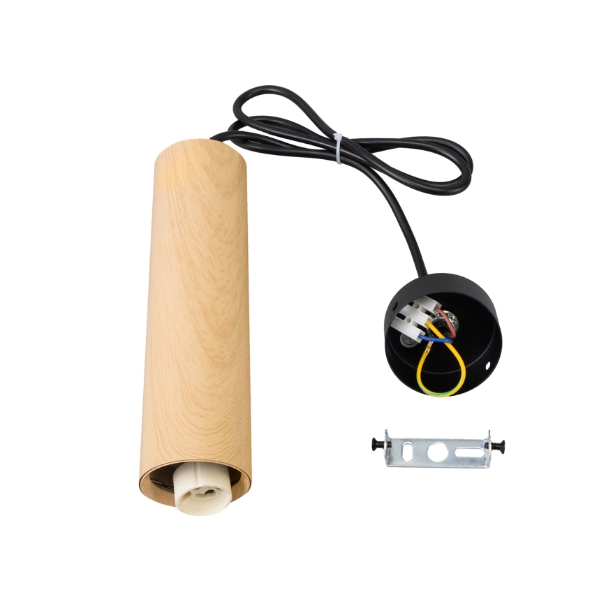 Brilagi - Hanglamp aan een koord SELE 1xGU10/30W/230V zwart/eiken decor