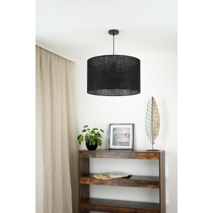 Brilagi - Hanglamp aan een koord TUBES ROLLER 1xE27/15W/230V diameter 50 cm zwart