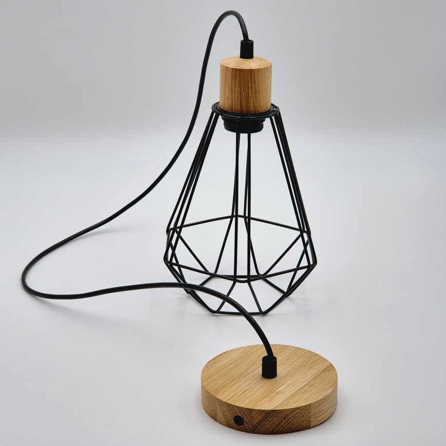 Brilagi - Hanglamp aan een koord WOODY BASKET 1xE27/60W/230V eiken