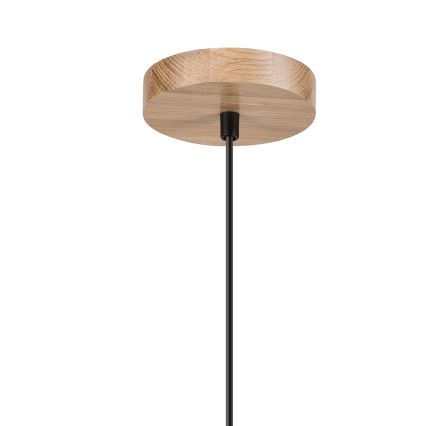 Brilagi - Hanglamp aan een koord WOODY BASKET 1xE27/60W/230V eiken