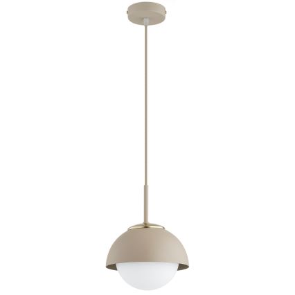 Brilagi - Hanglamp aan kabel 1xE27/60W/230V Ø 18 cm beige/goud