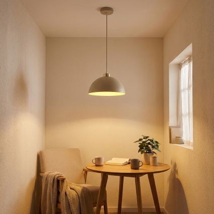 Brilagi - Hanglamp aan kabel 1xE27/60W/230V Ø 30 cm beige/goud