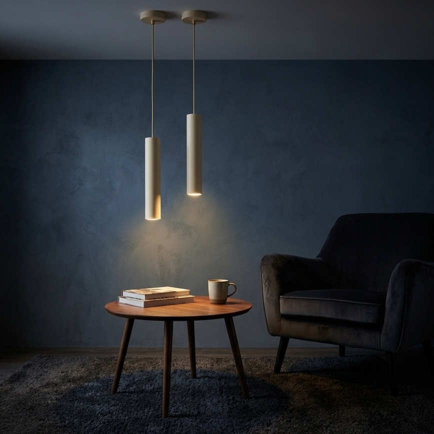 Brilagi - Hanglamp aan kabel 1xGU10/15W/230V beige/goud