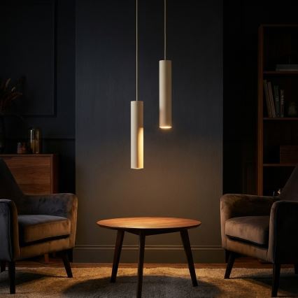 Brilagi - Hanglamp aan kabel 1xGU10/15W/230V beige/goud