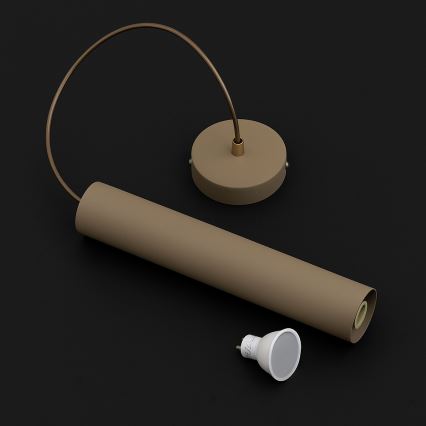 Brilagi - Hanglamp aan kabel 1xGU10/15W/230V beige/goud