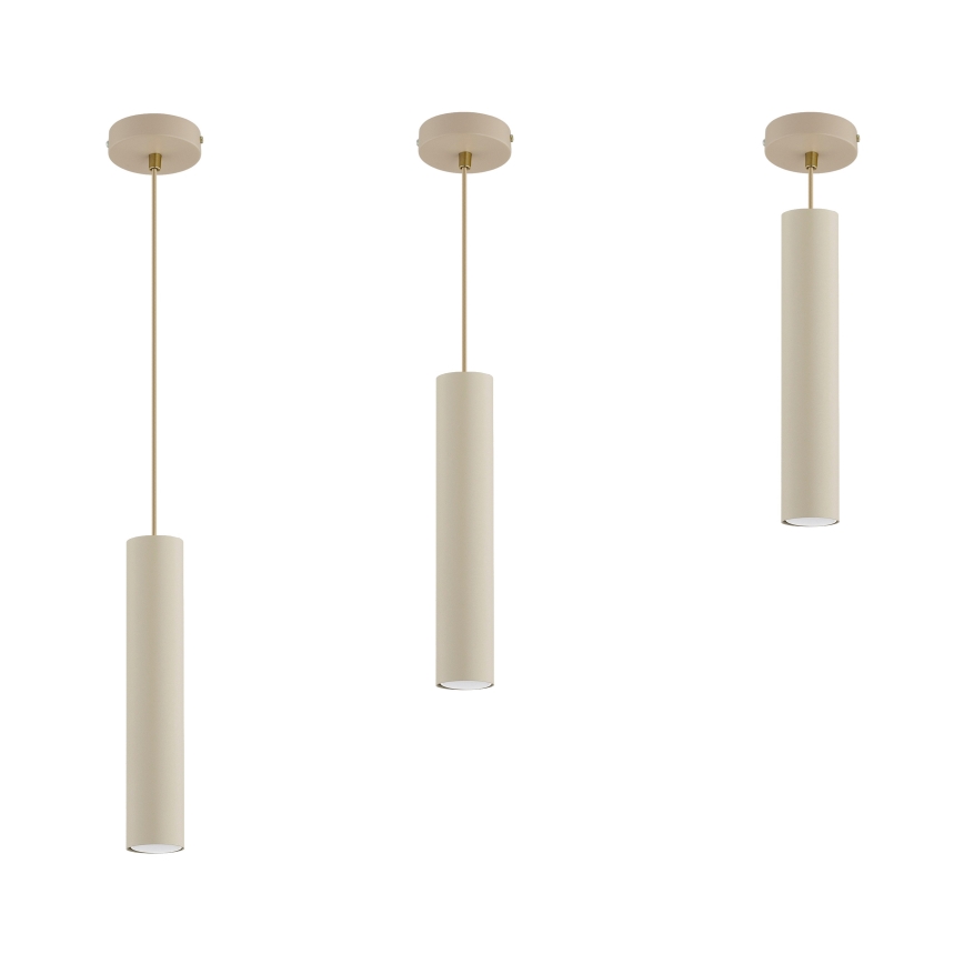 Brilagi - Hanglamp aan kabel 1xGU10/15W/230V beige/goud