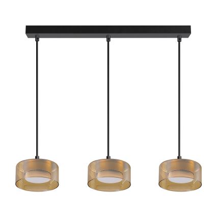 Brilagi - Hanglamp aan kabel AURA LUX 3xGX53/30W/230V zwart/goud
