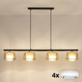 Brilagi - Hanglamp aan kabel AURA LUX 4xGX53/30W/230V zwart/goud