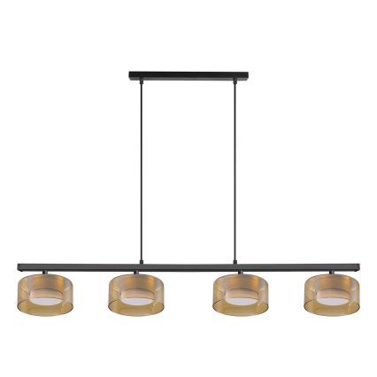 Brilagi - Hanglamp aan kabel AURA LUX 4xGX53/30W/230V zwart/goud