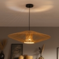 Brilagi - Hanglamp aan kabel CERIA BOHO 1xE27/40W/230V Ø 70 cm zwart/bruin