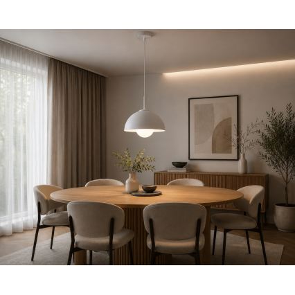 BRILAGI - Hanglamp aan kabel COSMO 1xE27/60W/230V Ø 30 cm wit/goud