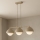 Brilagi - Hanglamp aan kabel COSMO 3xE27/60W/230V beige/goud