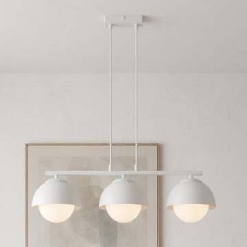BRILAGI - Hanglamp aan kabel COSMO 3xE27/60W/230V wit