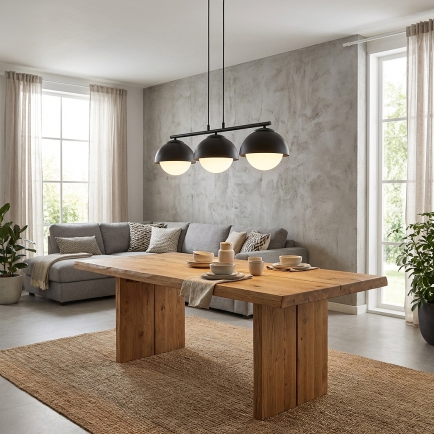 BRILAGI - Hanglamp aan kabel COSMO 3xE27/60W/230V zwart
