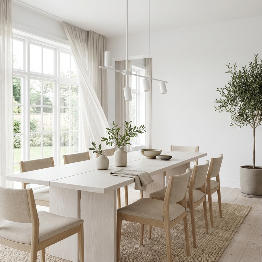 Brilagi - Hanglamp aan kabel CRANE 4xGU10/30W/230V wit