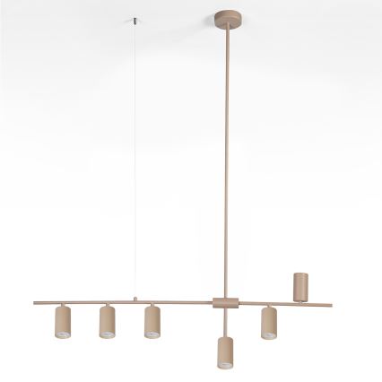 Brilagi - Hanglamp aan kabel CRANE 6xGU10/30W/230V beige