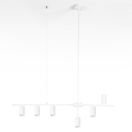 Brilagi - Hanglamp aan kabel CRANE 6xGU10/30W/230V wit