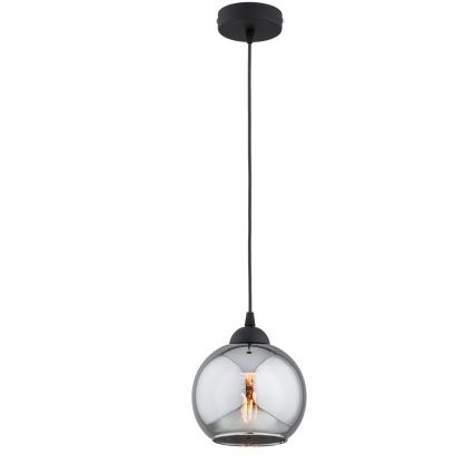 Brilagi - Hanglamp aan kabel DIOR 1xE27/60W/230V zwart/rookgrijs