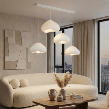 Brilagi - Hanglamp aan kabel LORA 4xE27/40W/230V wit