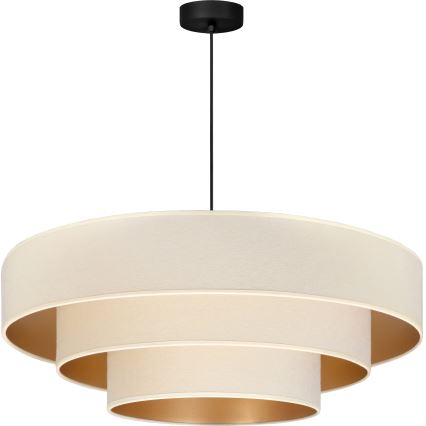Brilagi - Hanglamp aan kabel LUNETA 3xE27/60W/230V Ø 80 cm crème/goudkleurig