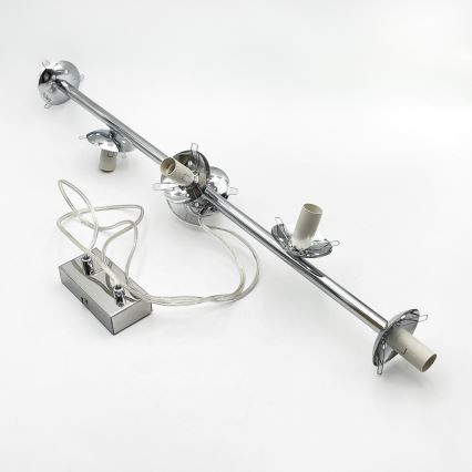 Brilagi - Hanglamp aan kabel MALONY 6xE14/20W/230V glanzend chroom